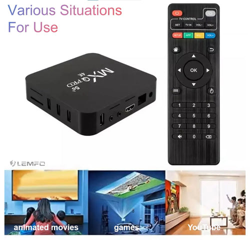Centro de Entretenimiento Inteligente con el TV Box Android 12.0 4K 75Hz