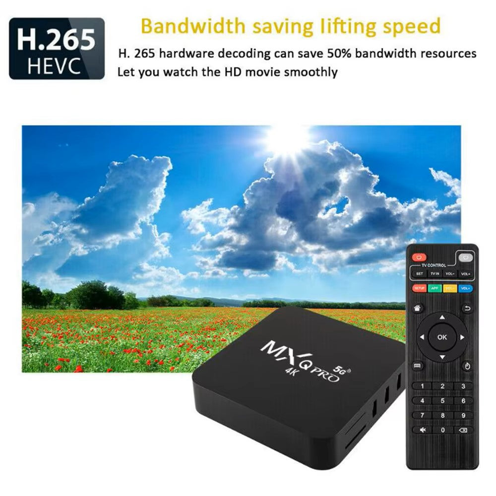 Centro de Entretenimiento Inteligente con el TV Box Android 12.0 4K 75Hz